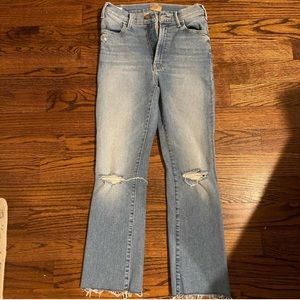 Mother ankle fray jeans size 27